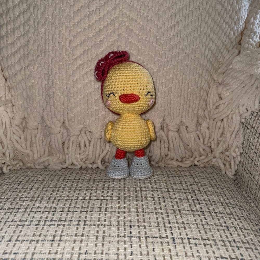 Crocheted duck